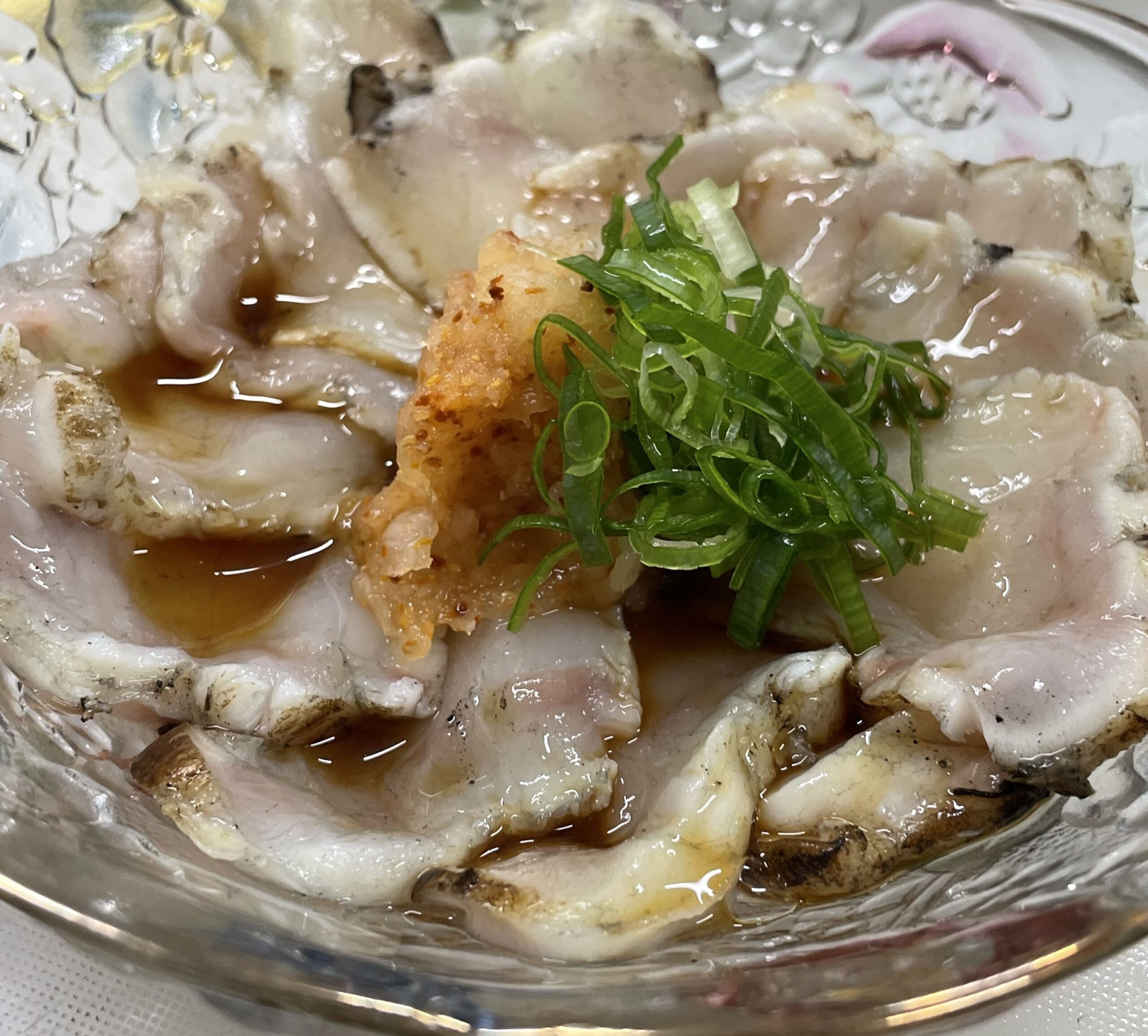 フグの炙りポン酢